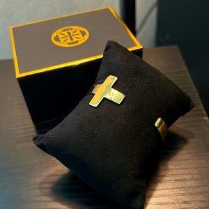 Rustic Cuff Cross Bracelet